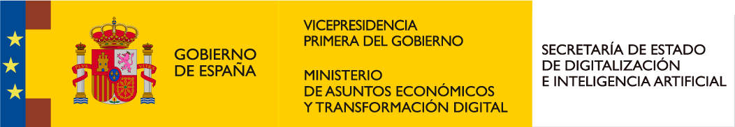 Ministerio de Asuntos Económicos y transformación Digital logo